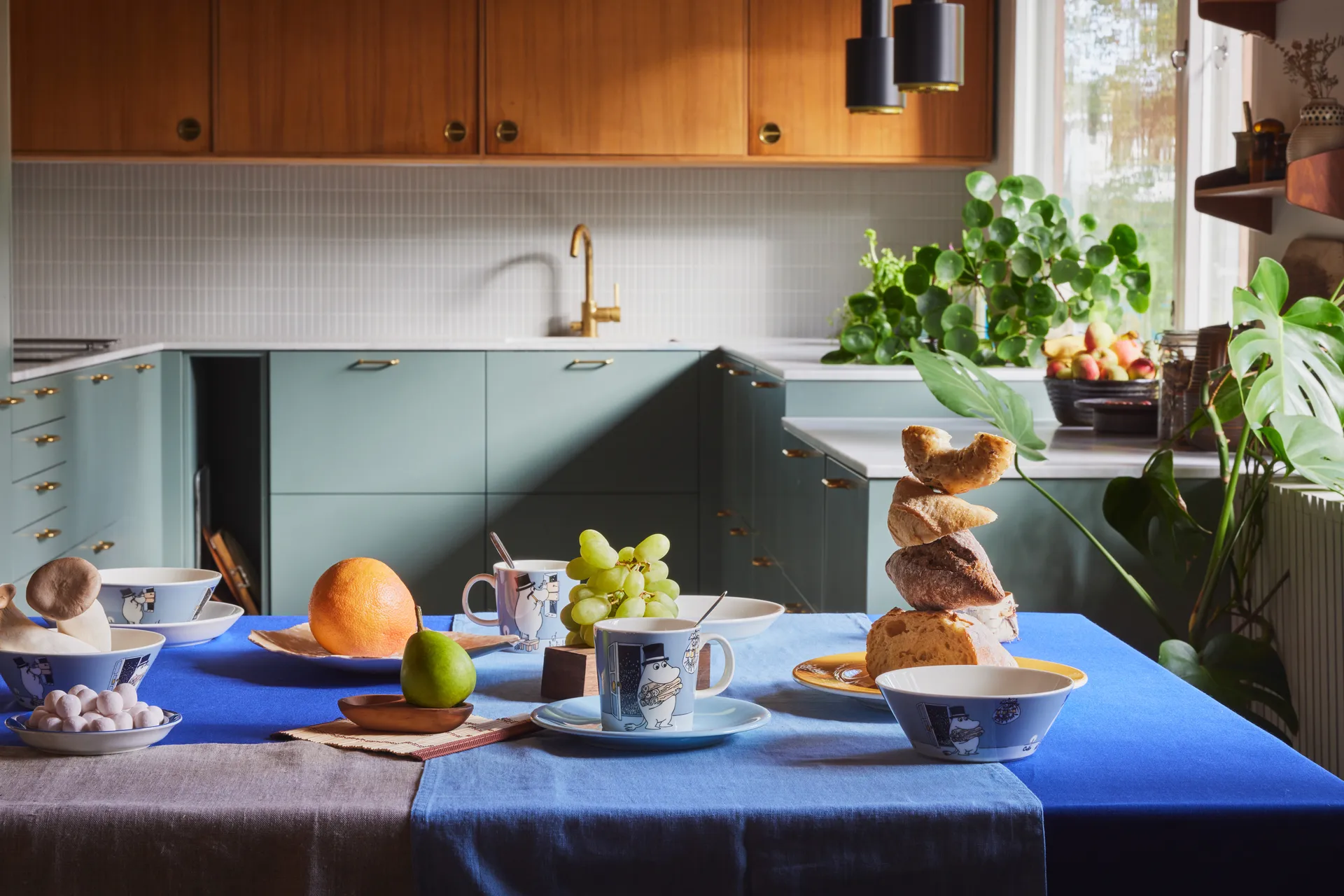 무민 파파 무민 접시 Ø19 cm, Grey Moomin Arabia