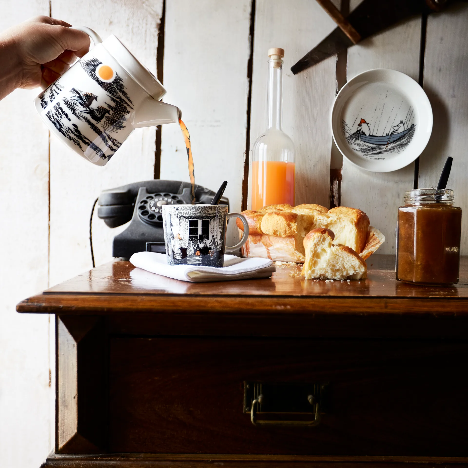 트루 투 잇츠 오리진 2017 무민 머그, black Moomin Arabia