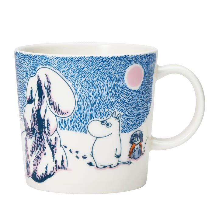 눈 쌓인 크라운 무민 머그 2019, Blue Moomin Arabia | 무민 아라비아