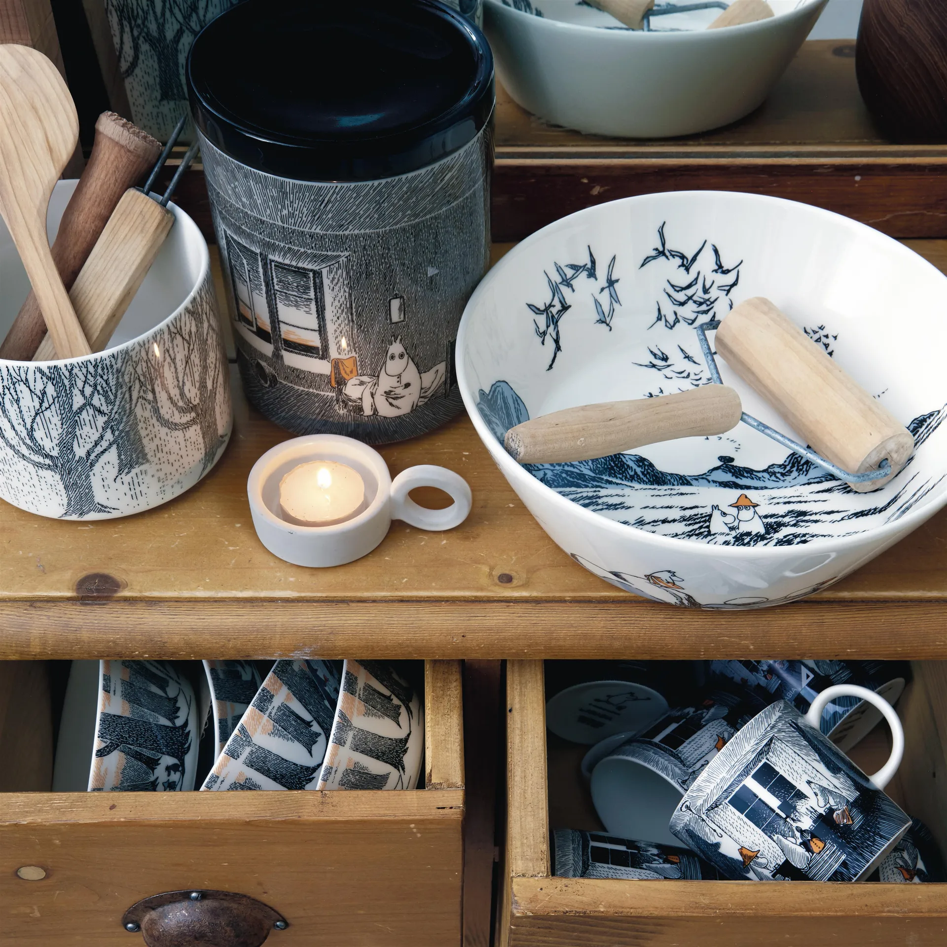 트루 투 잇츠 오리진 무민 서빙 보울, 23 cm Moomin Arabia