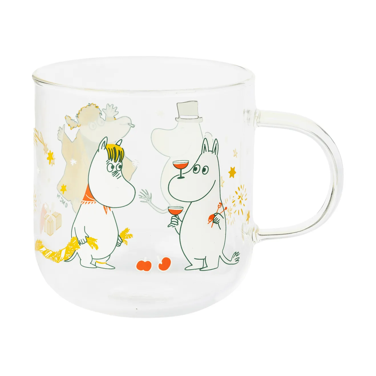 무민 유리 머그, 사랑 선물, 30 cl, 2개입 Moomin Arabia