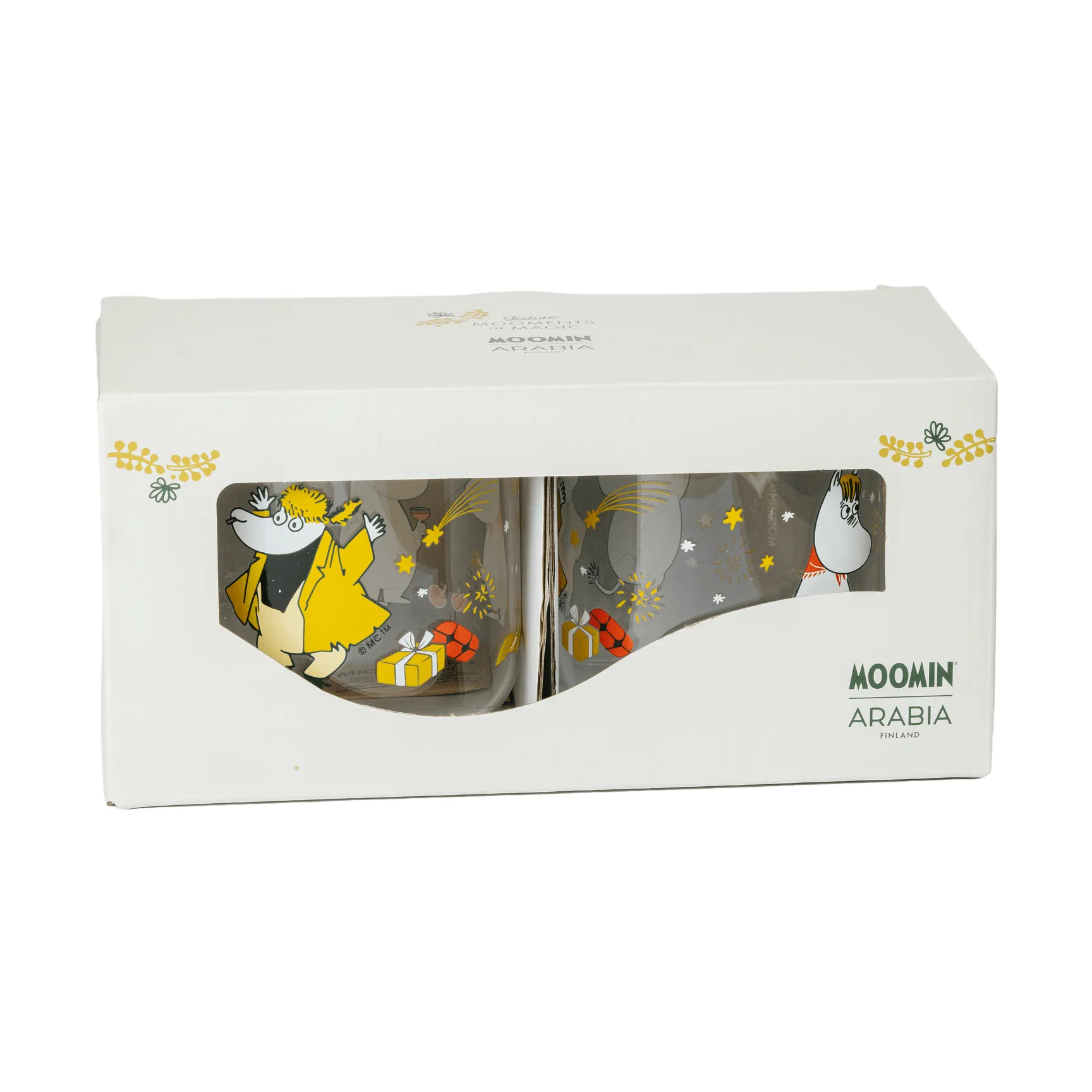 무민 유리 머그, 사랑 선물, 30 cl, 2개입 Moomin Arabia