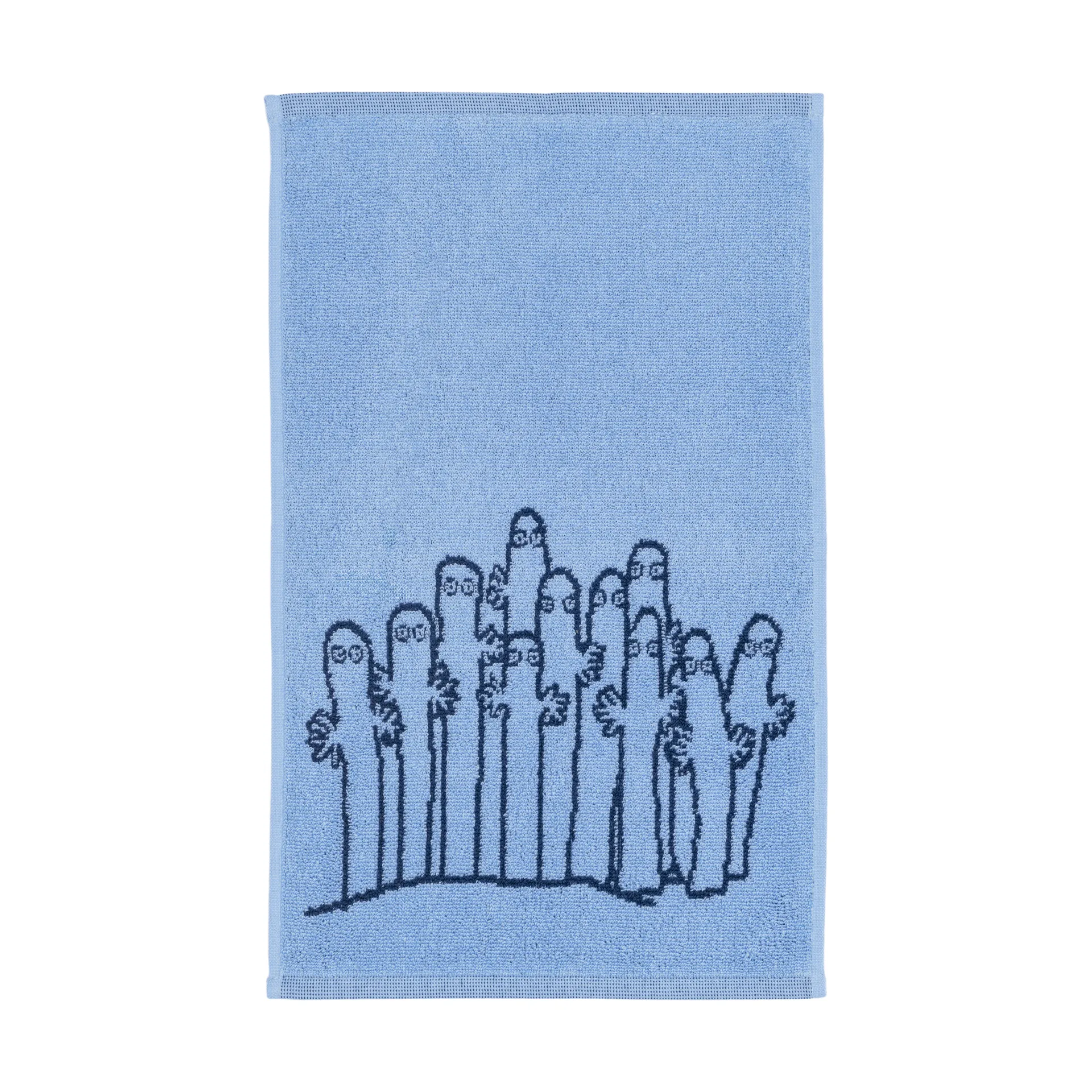 무민 타월 30x50 cm, Hattifattener blue Moomin Arabia