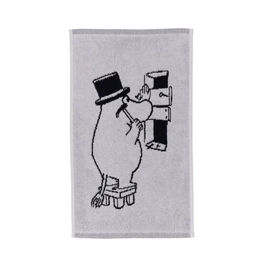 무민 타월 30x50 cm, Moomin pappa - grey Moomin Arabia