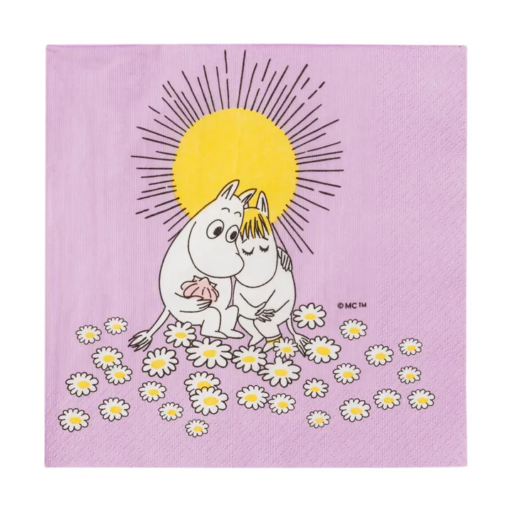 스위트하츠 무민 페이퍼 냅킨 33x33 cm - 20-pack - Moomin Arabia