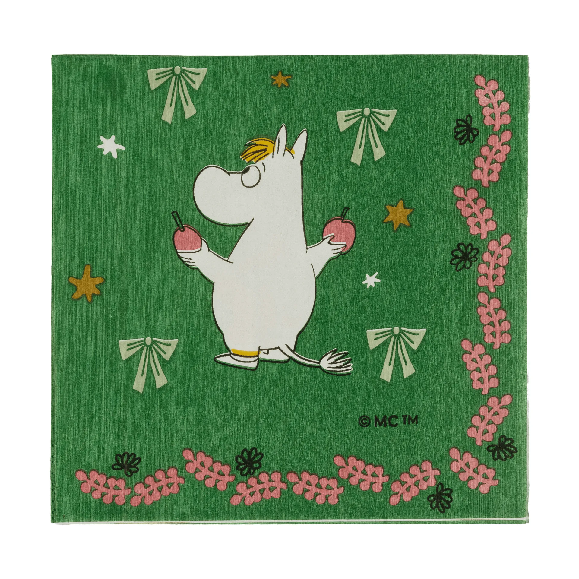 무민 종이 냅킨, 사랑의 선물, 33x33 cm, 20개입 Moomin Arabia