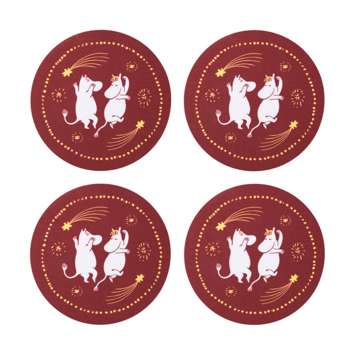 페스티브 모먼츠 무민 코스터 4개 세트 - Ø9 cm - Moomin Arabia | 무민 아라비아