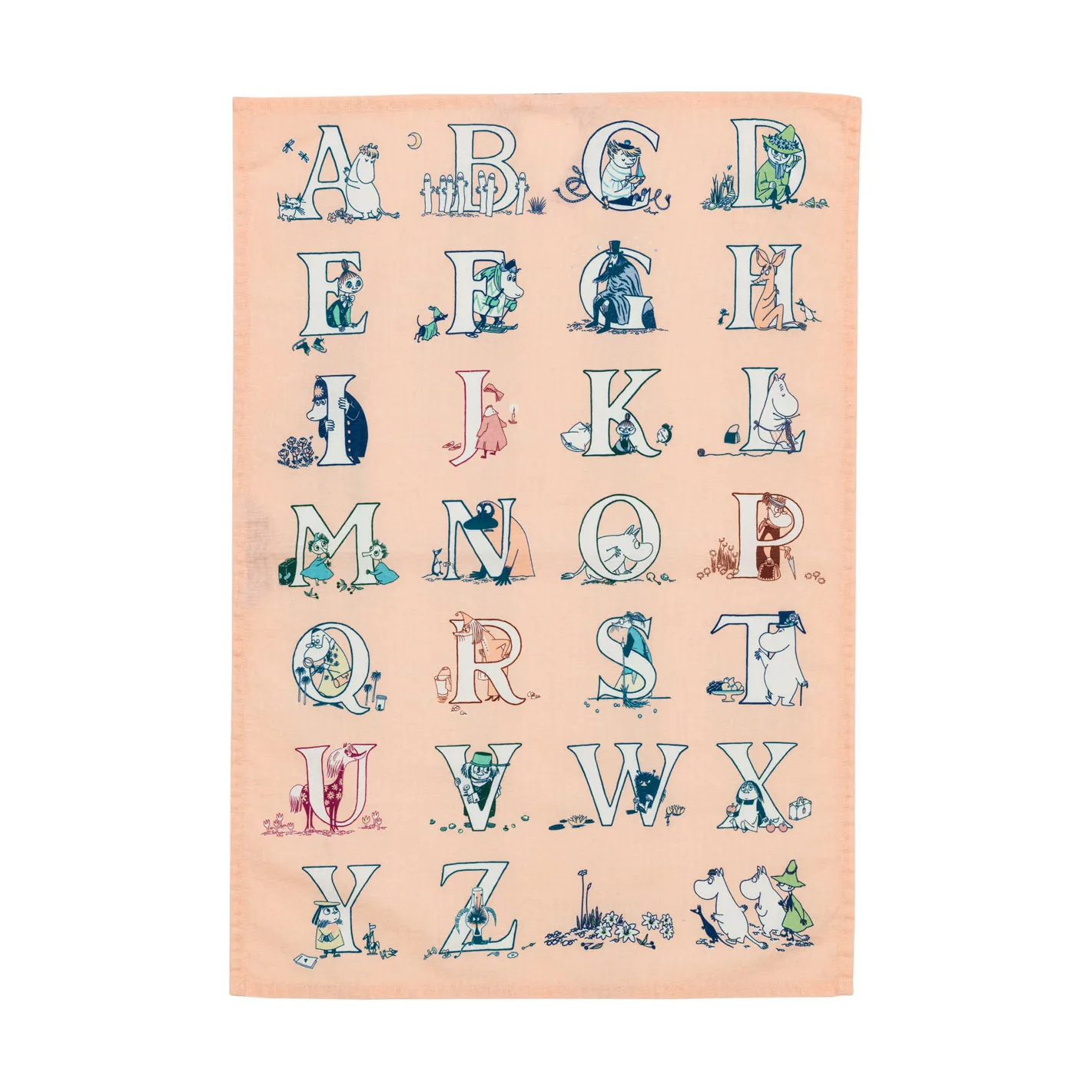 무민 행주 50x70 cm 2개 세트, Alphabet Moomin Arabia