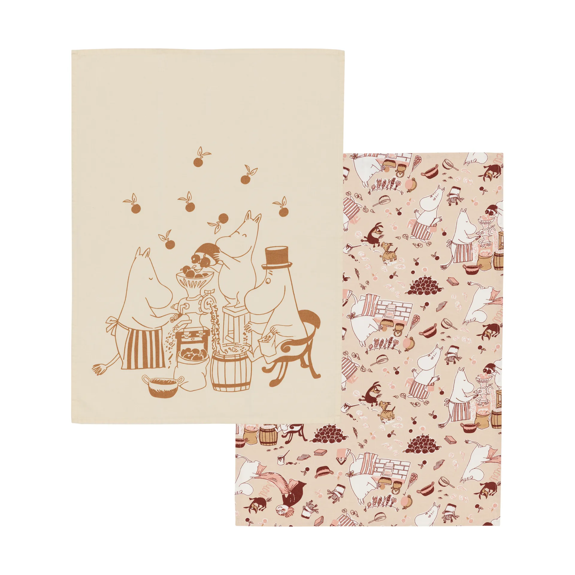 무민 행주 50x70 cm 2개 세트, Homely joy Moomin Arabia