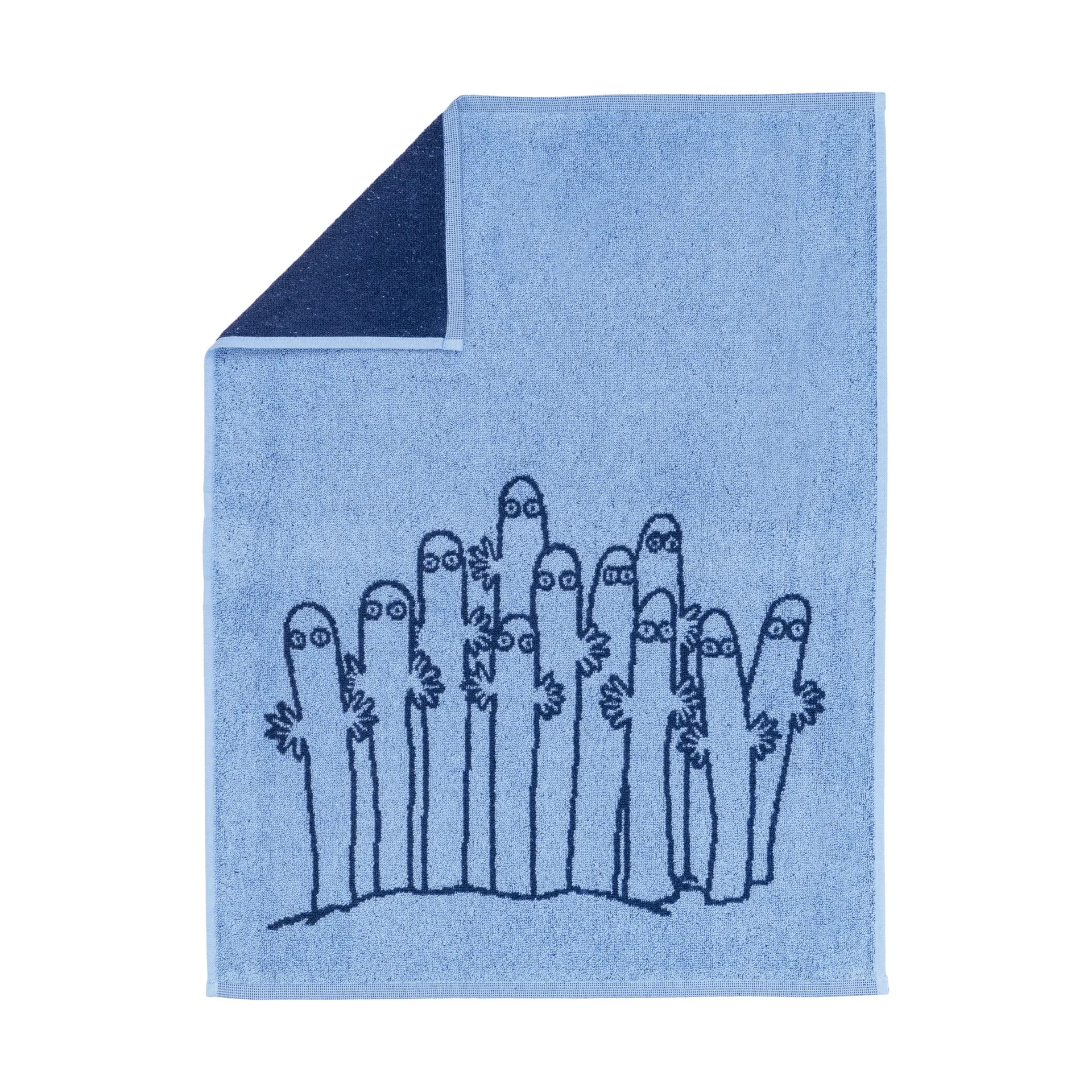 무민 타월 50x70 cm, Hattifattener blue Moomin Arabia