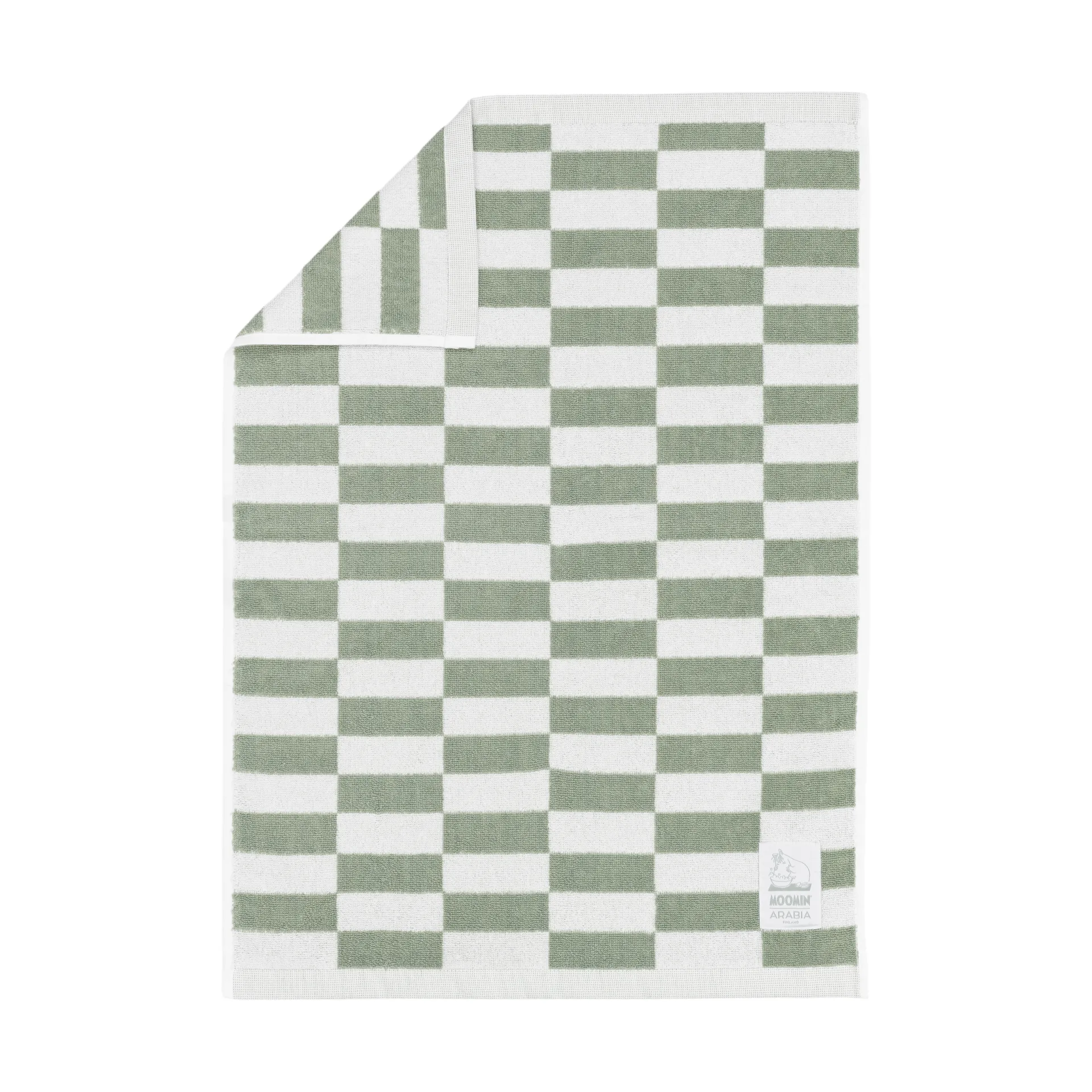 무민 타월 50x70 cm, Squares green Moomin Arabia