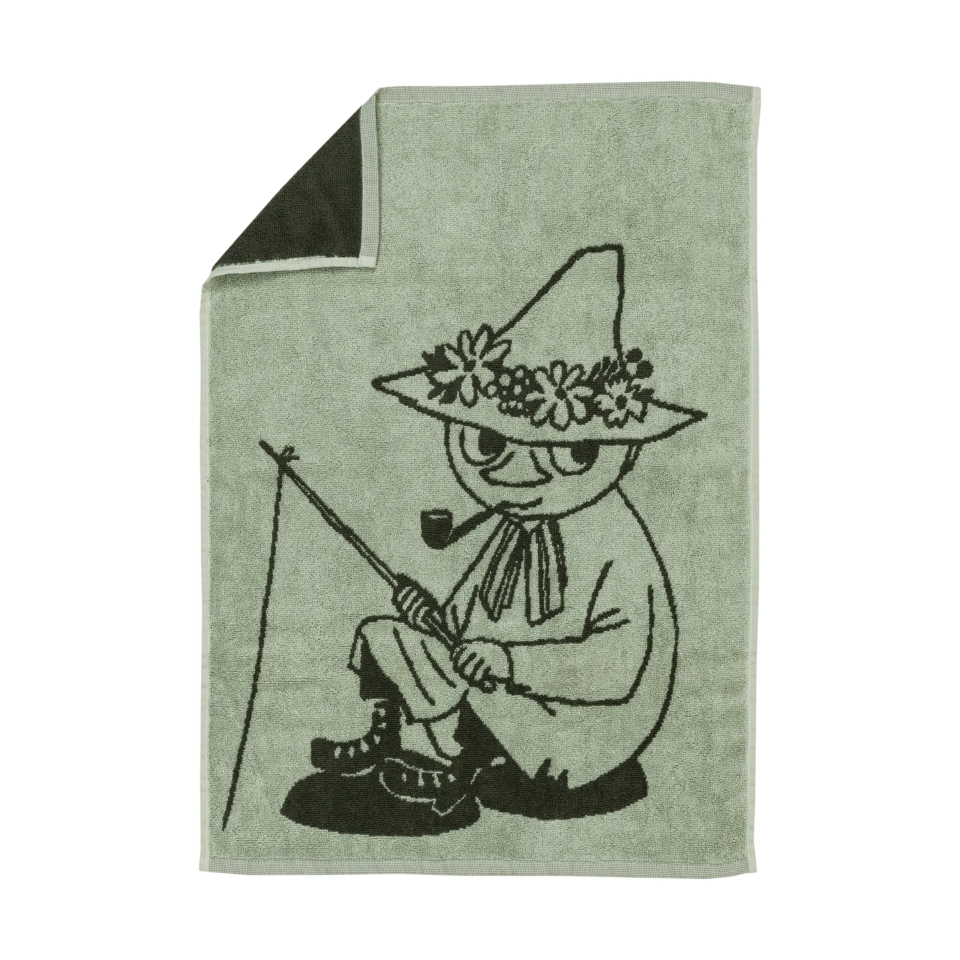 무민 타월 50x70 cm, The Moomin green Moomin Arabia