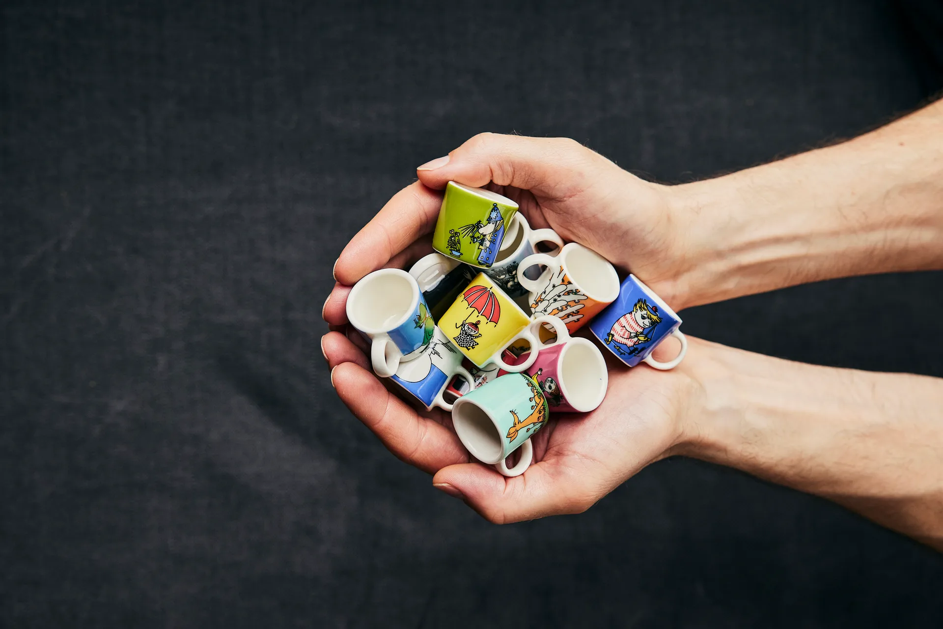 무민 미니 머그 6개 세트 써드 클래식, Multi Moomin Arabia