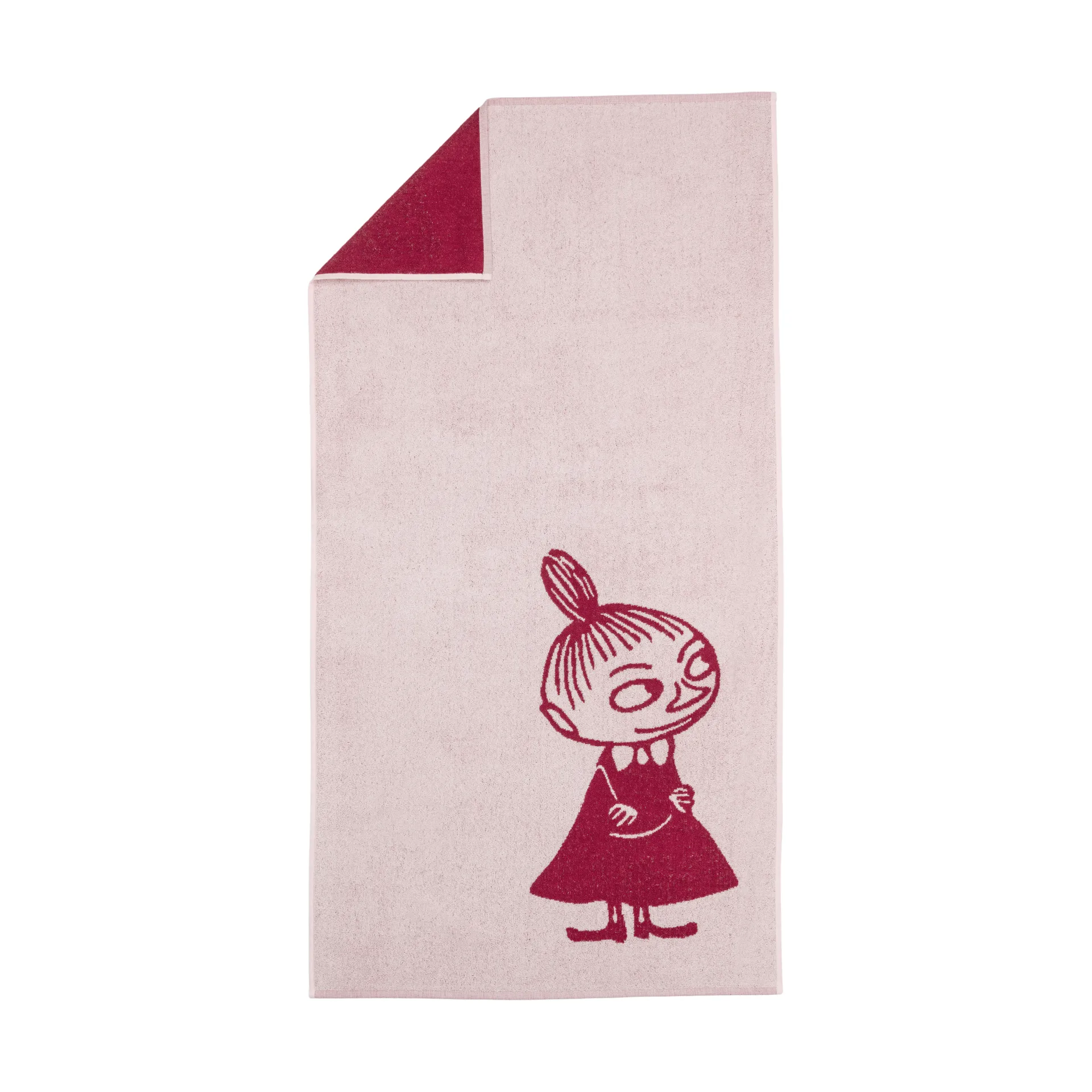 무민 바스 타올 70x140 cm, Little My pink Moomin Arabia