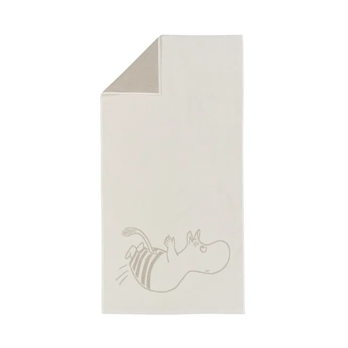무민 바스 타올 70x140 cm, Moomin troll - white Moomin Arabia