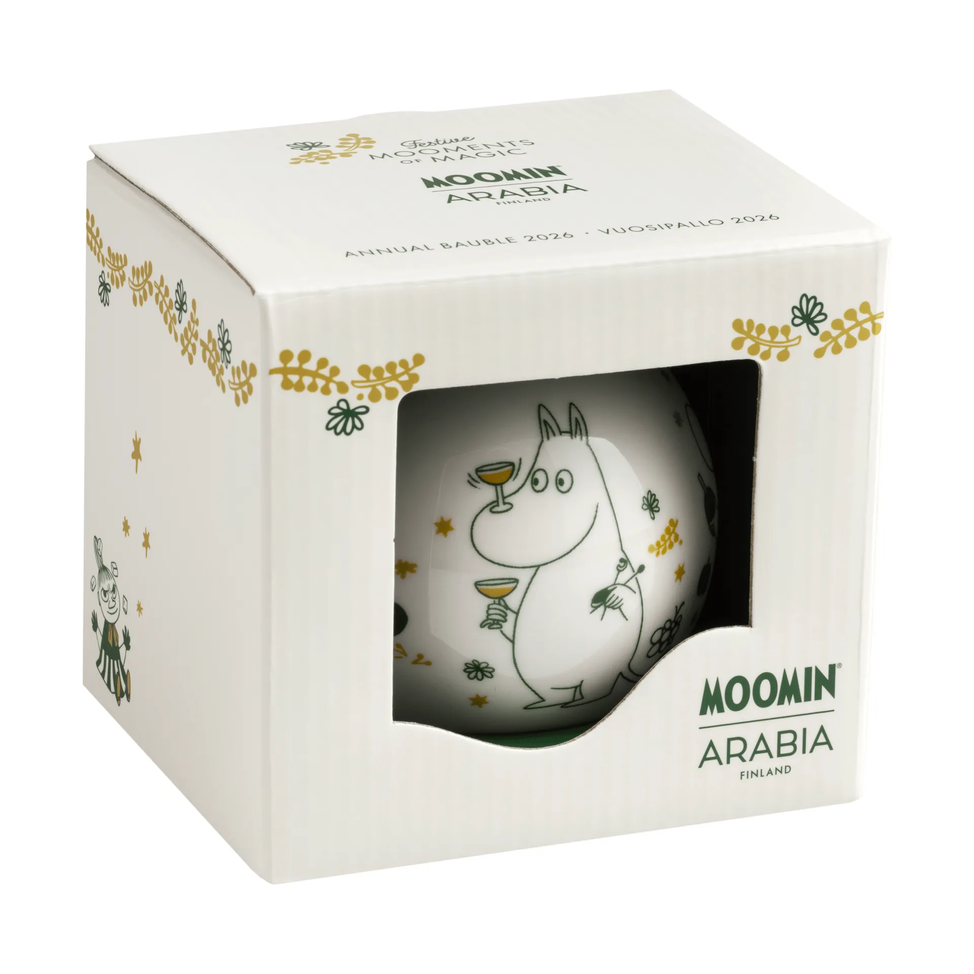 무민 애뉴얼 볼 Ø8 cm, 2026, Love gift Moomin Arabia