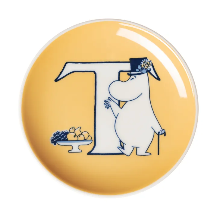 ABC 무민 미니플레이트 - T, 10.5 cm - Moomin Arabia