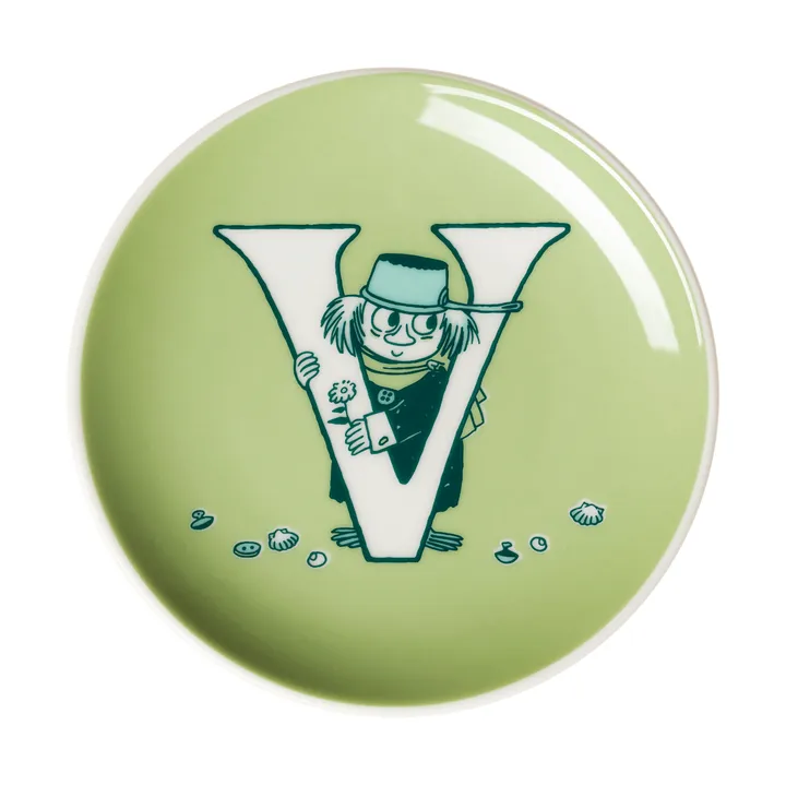 ABC 무민 미니플레이트 - V, 10.5 cm - Moomin Arabia