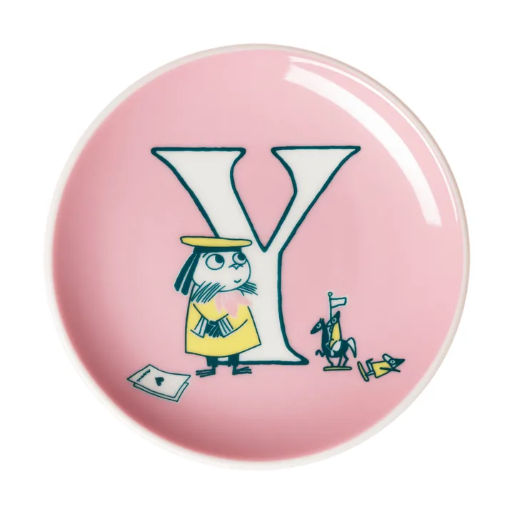 ABC 무민 미니플레이트 - Y, 10.5 cm - Moomin Arabia
