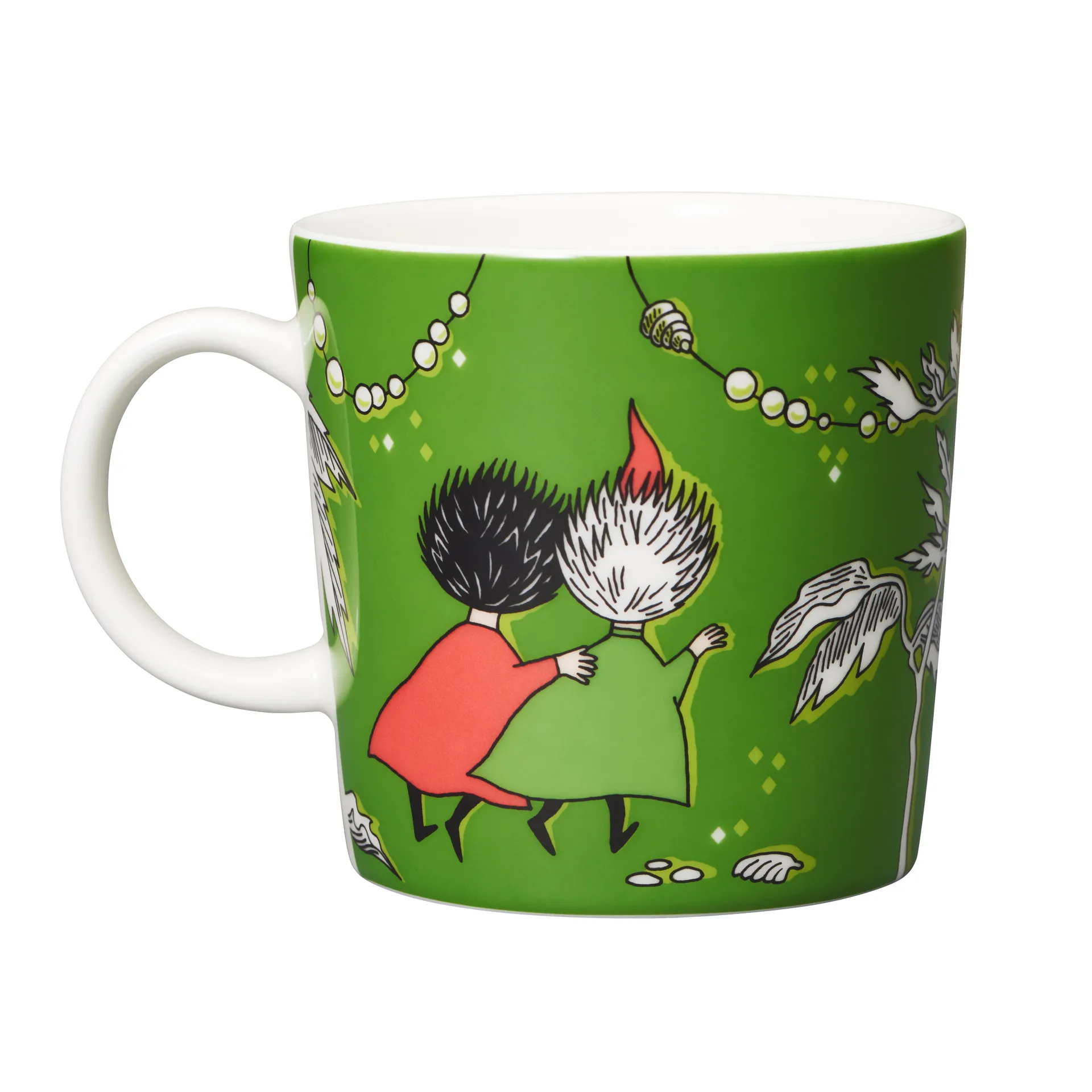 팅구미와 밥의 루비 무민 머그, green Moomin Arabia