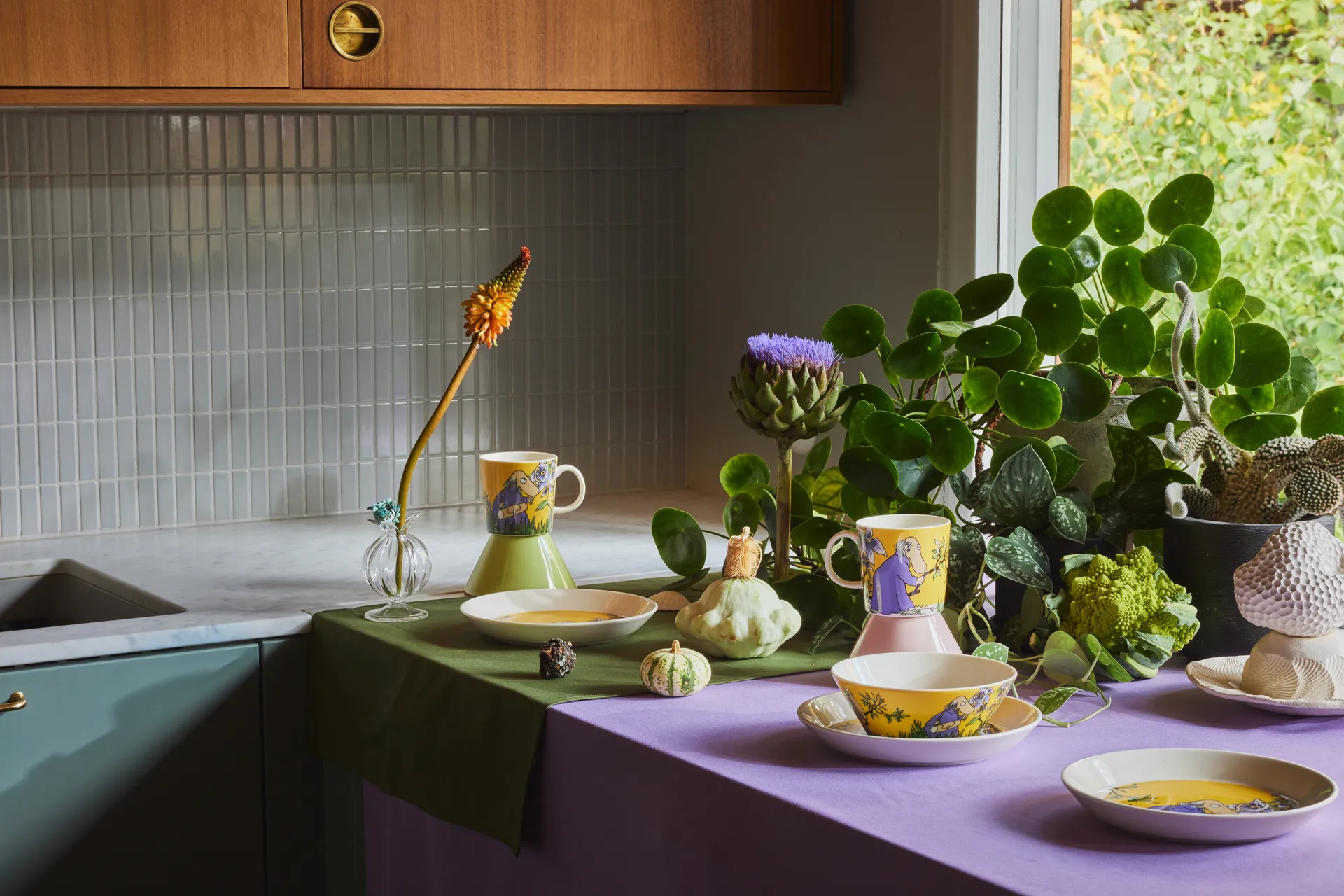 Hemulen 무민 접시 Ø19 cm, Yellow Moomin Arabia