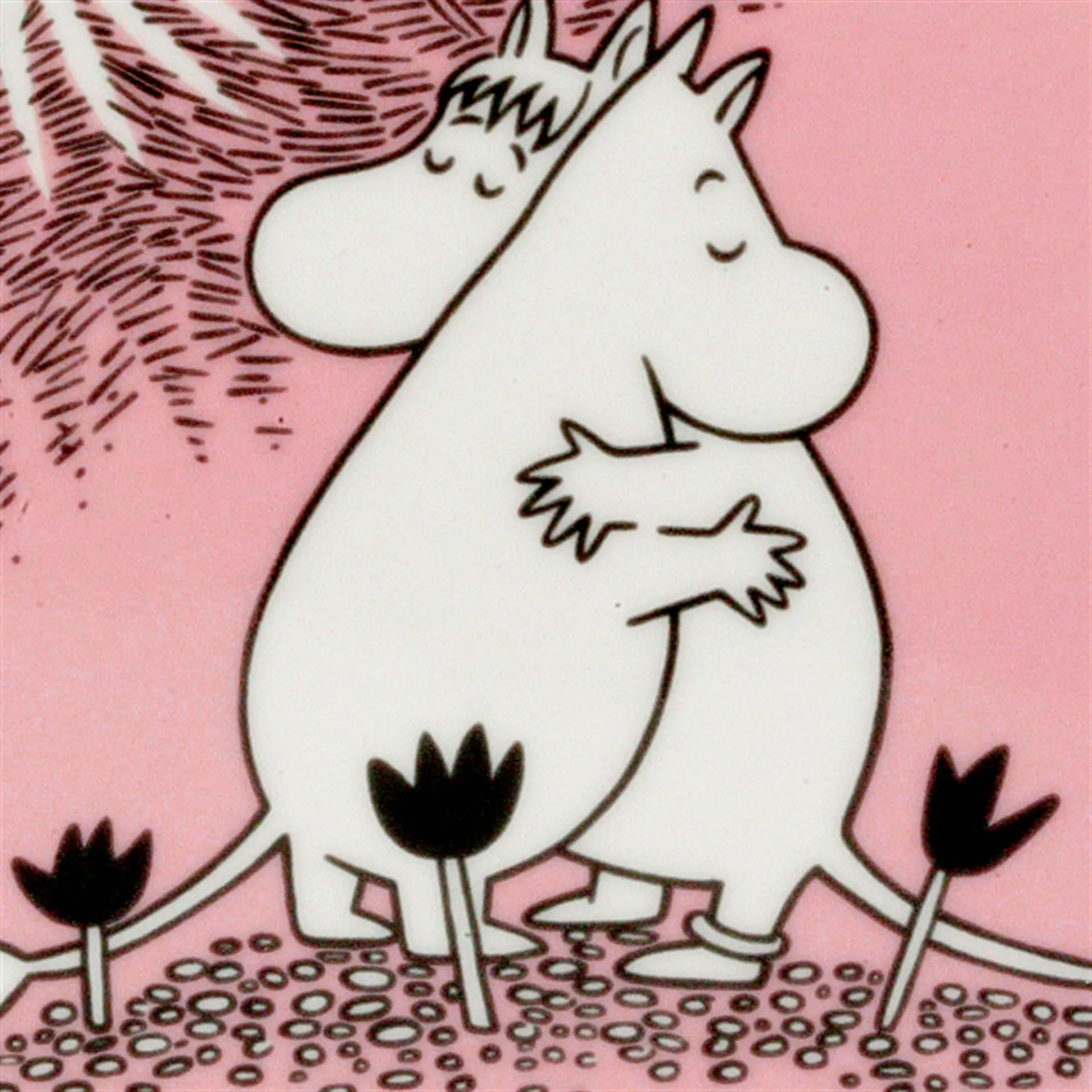 무민 러브 보울, pink Moomin Arabia