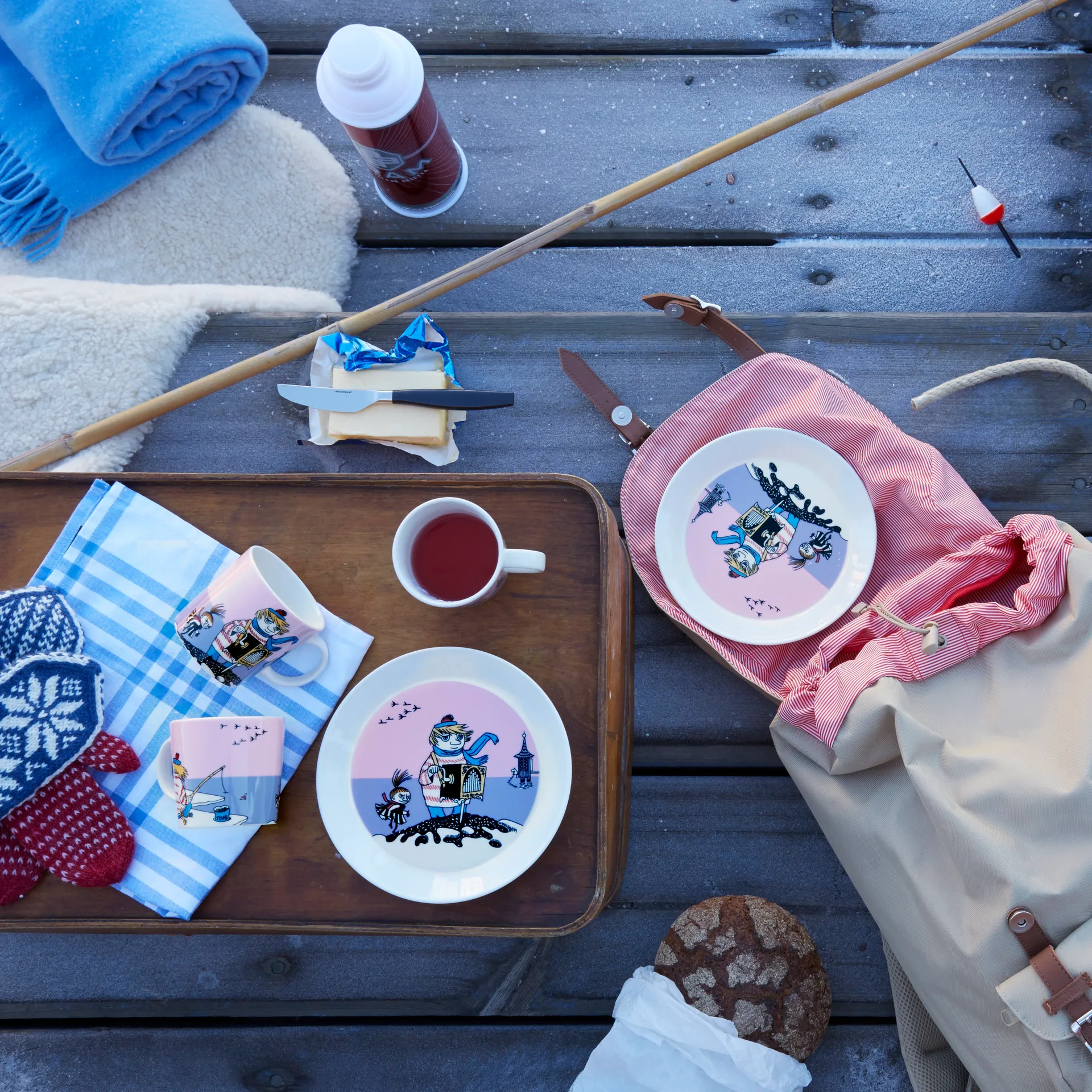 투-티키 플레이트, purple Moomin Arabia