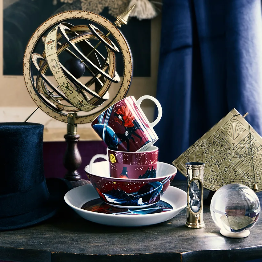 도깨비 무민 머그, purple Moomin Arabia