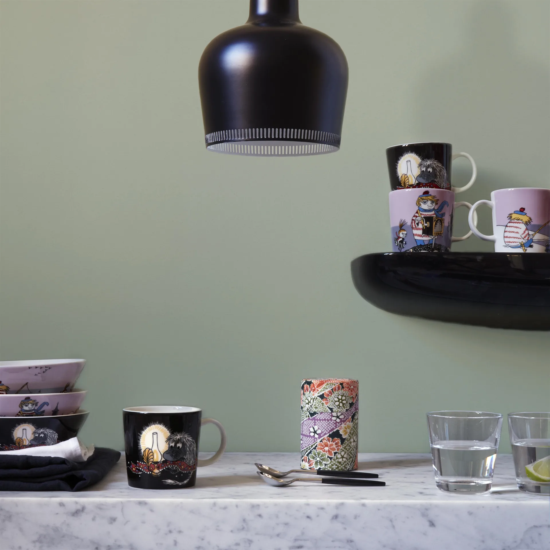 투-티키 무민 머그, purple Moomin Arabia