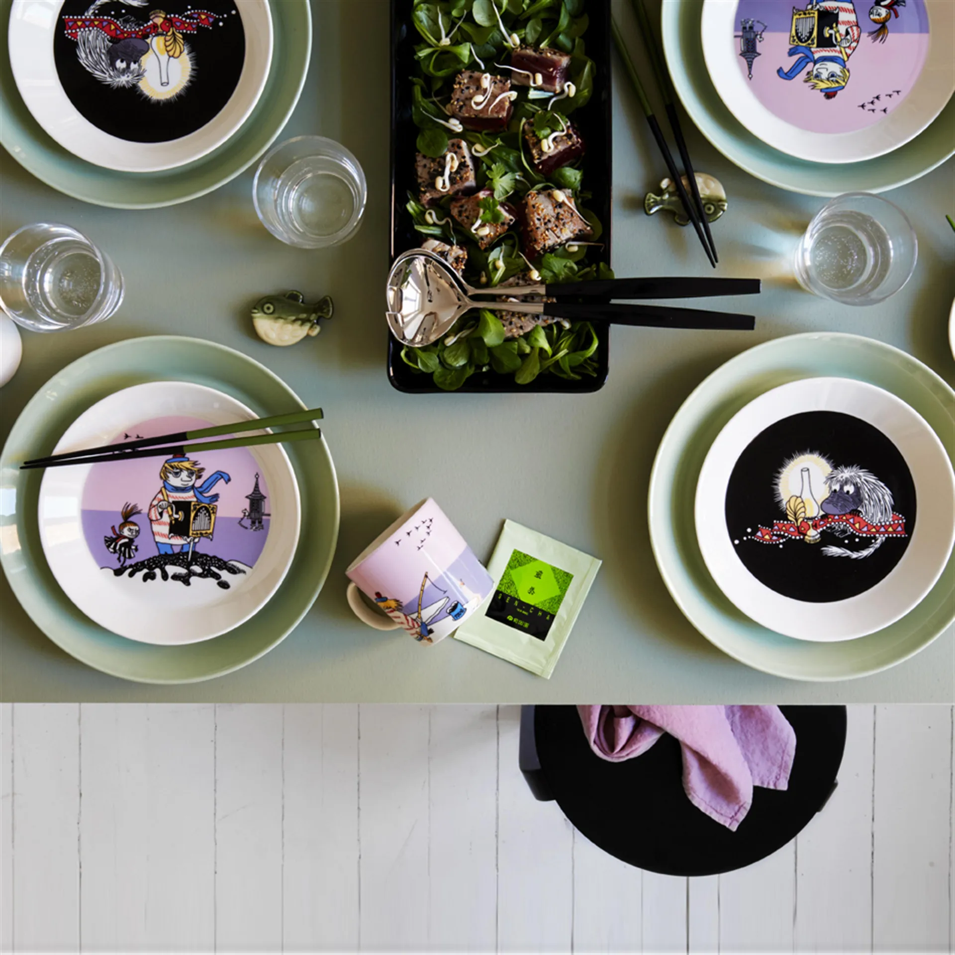 투-티키 무민 머그, purple Moomin Arabia