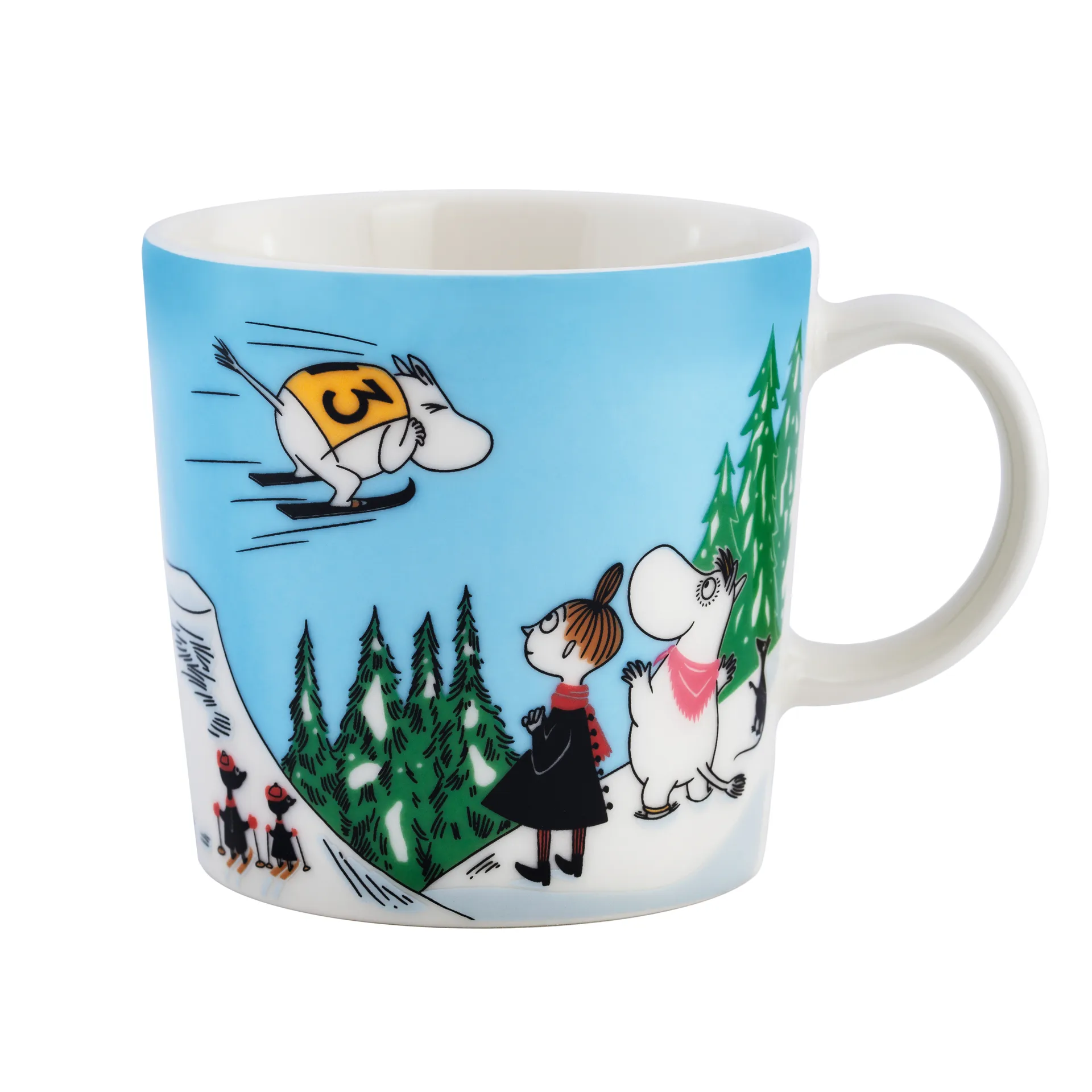 무민 머그 winter 2024 Ski jumping, 30 cl Moomin Arabia