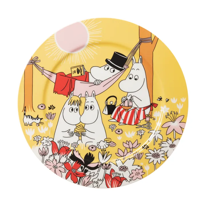 패밀리 타임 무민 서빙 디쉬 - Yellow, 30 cm - Moomin Arabia