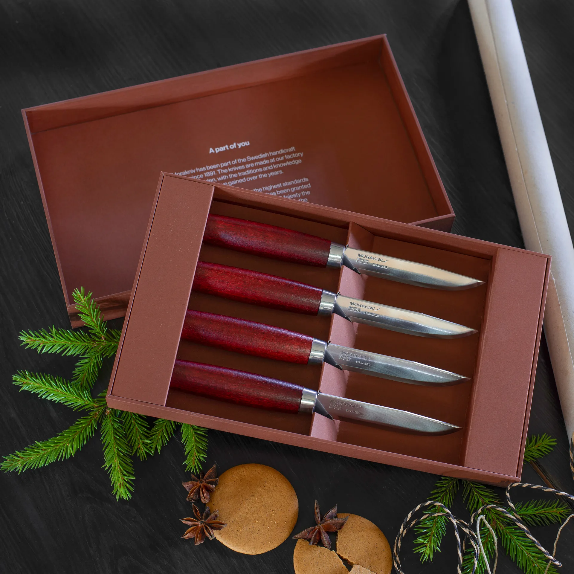 모라나이프 클래식 스테이크 나이프 4팩, red Morakniv | 모라나이프