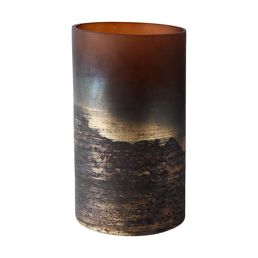 라나 화병 14x25 cm, Brown-gold MUUBS | 뭅스