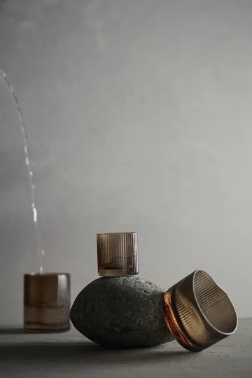 라이프 로우 드링킹 글라스 20 cl - Smoked brown - MUUBS | 뭅스