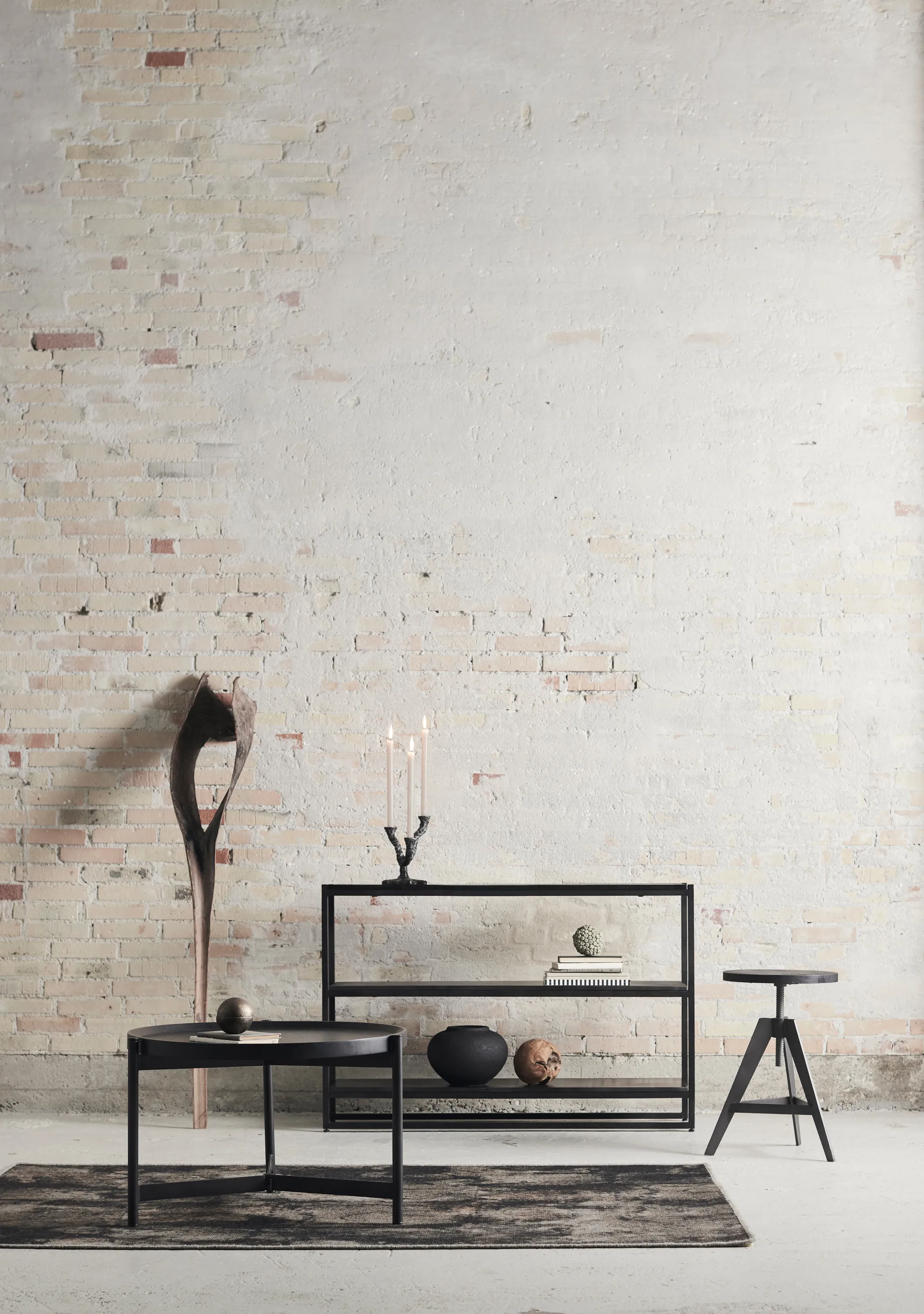 아바 캔들 스틱 22 cm, Antique grey MUUBS | 뭅스