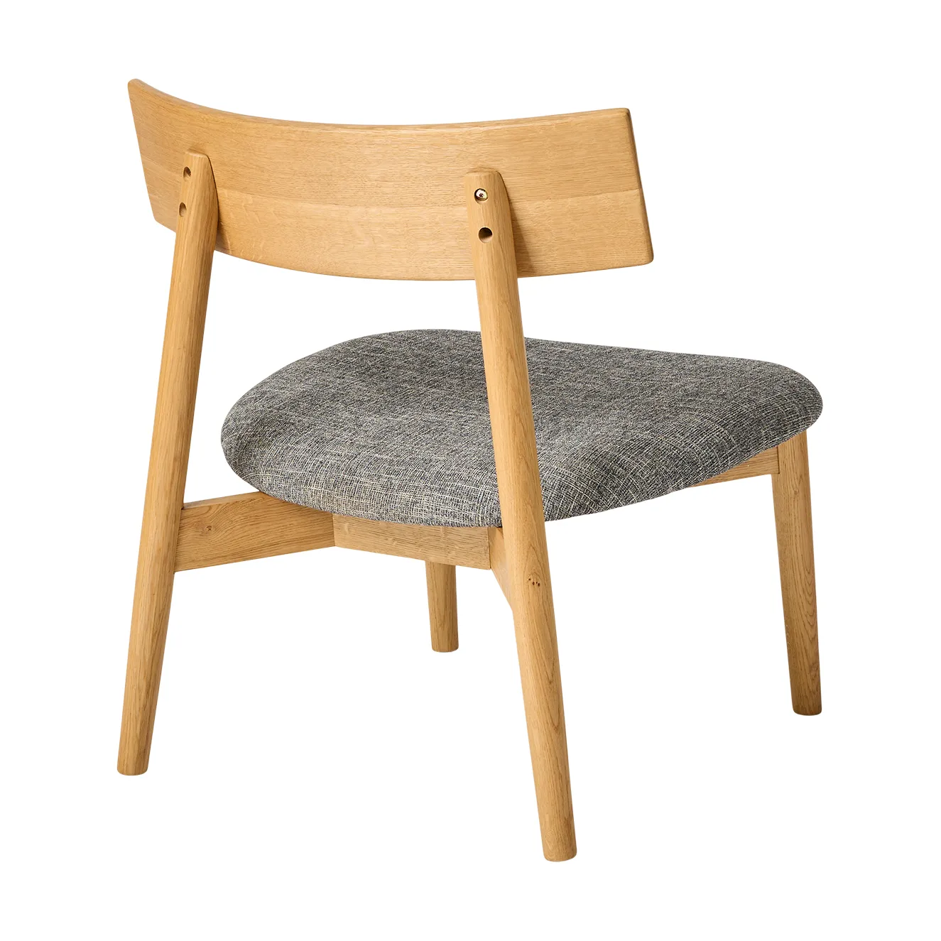 테트라 라운지 체어, Concrete-colored fabric–natural oiled oak MUUBS | 뭅스