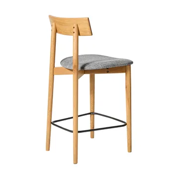 테트라 바 스툴 - Concrete-colored fabric–natural oiled oak - MUUBS | 뭅스