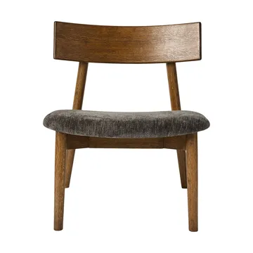 테트라 라운지 체어 - Granite-colored fabric–dark oiled oak - MUUBS | 뭅스