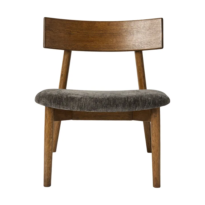 테트라 라운지 체어 - Granite-colored fabric–dark oiled oak - MUUBS | 뭅스