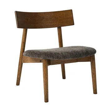 테트라 라운지 체어 - Granite-colored fabric–dark oiled oak - MUUBS | 뭅스