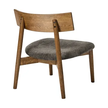 테트라 라운지 체어 - Granite-colored fabric–dark oiled oak - MUUBS | 뭅스