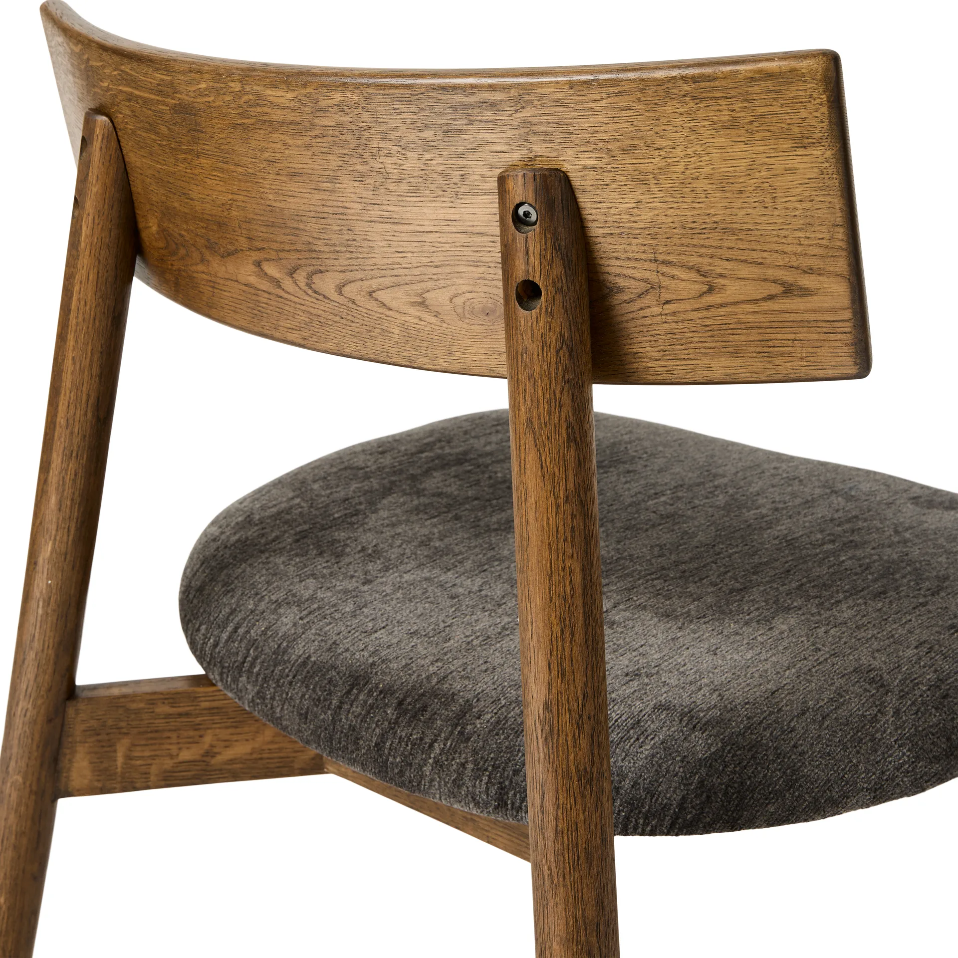 테트라 라운지 체어, Granite-colored fabric–dark oiled oak MUUBS | 뭅스