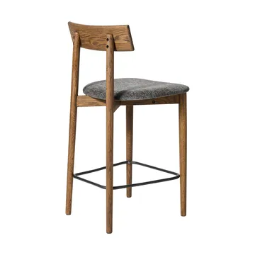 테트라 바 스툴 - Granite-colored fabric–dark oiled oak - MUUBS | 뭅스