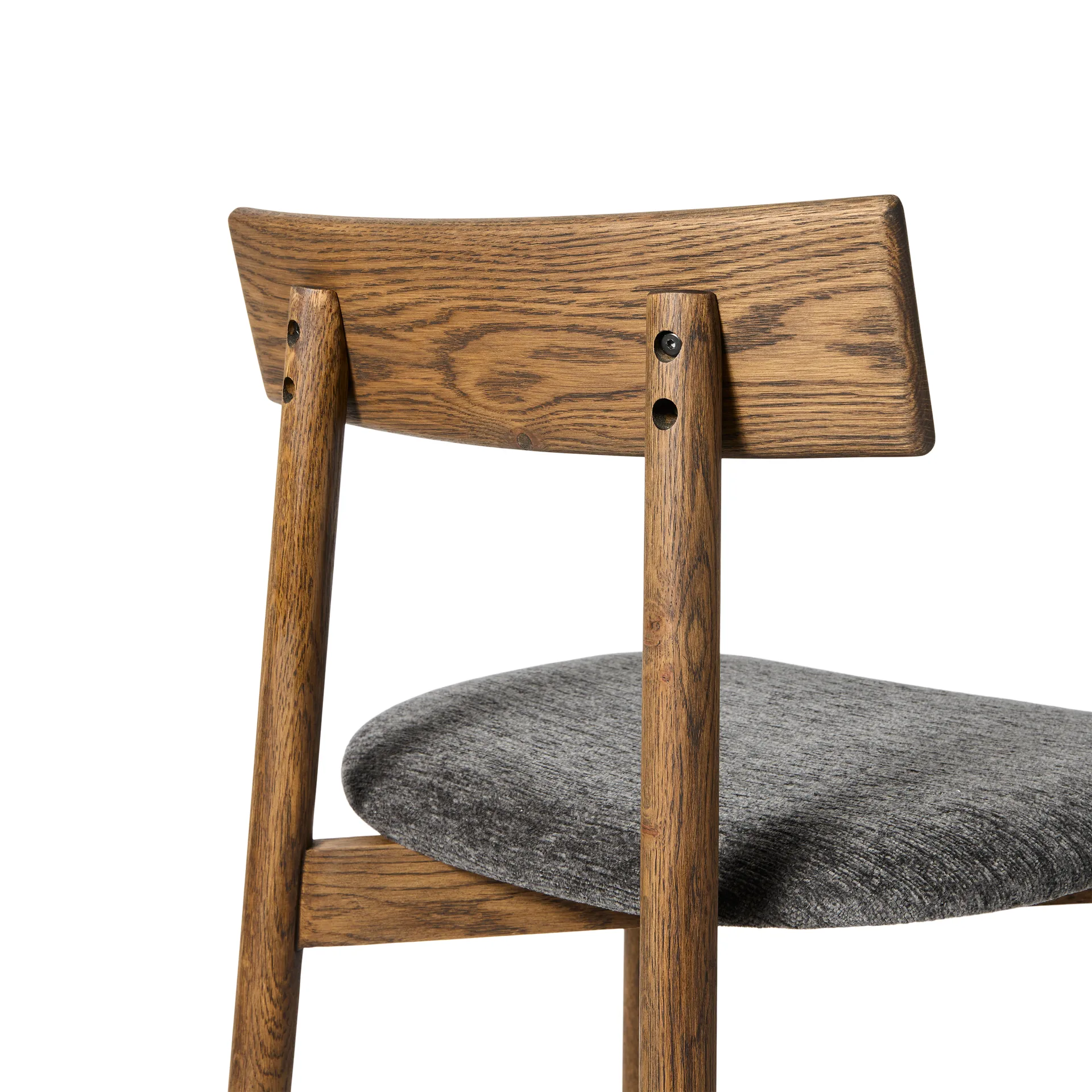 테트라 바 스툴, Granite-colored fabric–dark oiled oak MUUBS | 뭅스