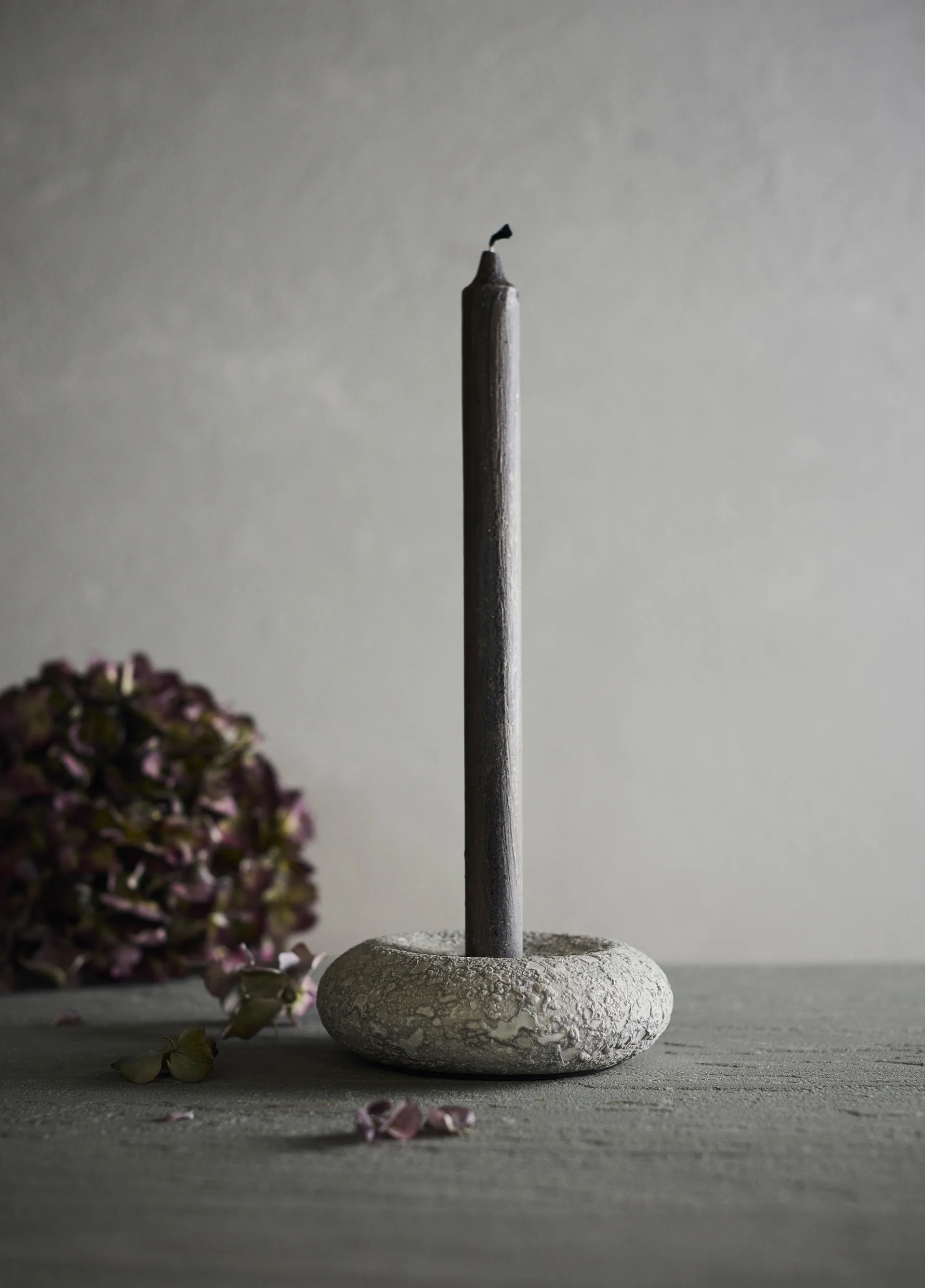 루나 캔들 홀더, Grey, Ø13x4.8 cm MUUBS | 뭅스