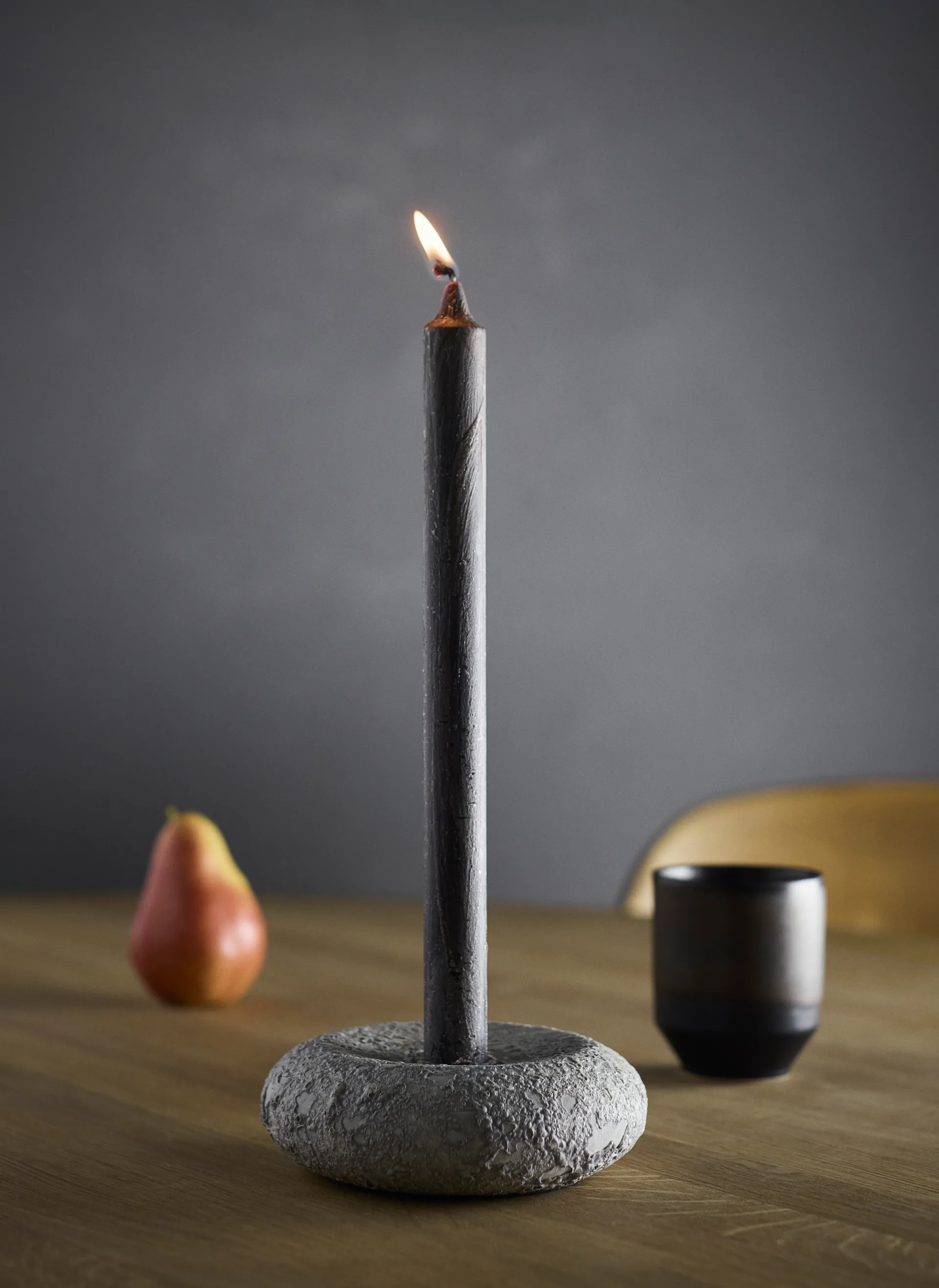 루나 캔들 홀더, Grey, Ø13x4.8 cm MUUBS | 뭅스