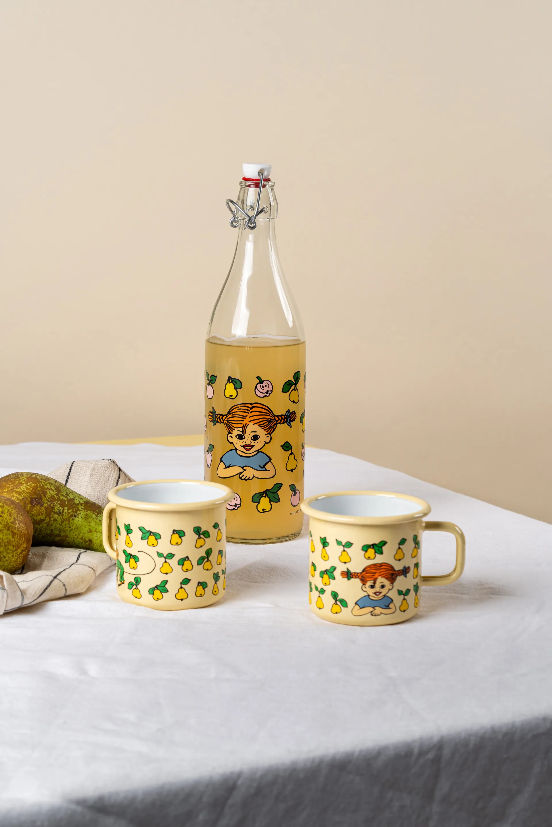 삐삐 유리 보틀 1 L, Fruits Muurla | 뮬라