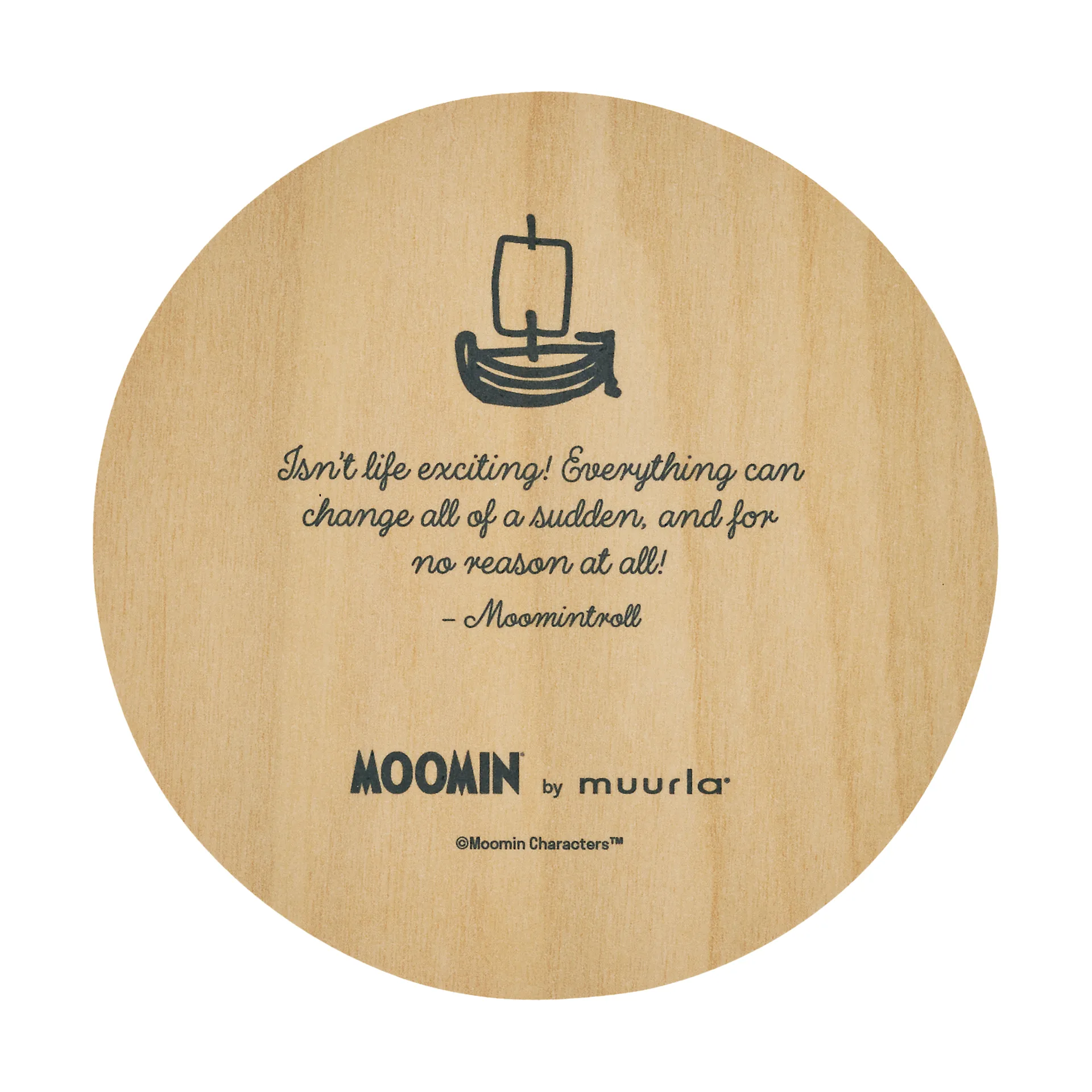 무민 글래스 코스터 Ø10 cm, Momintroll Muurla | 뮬라