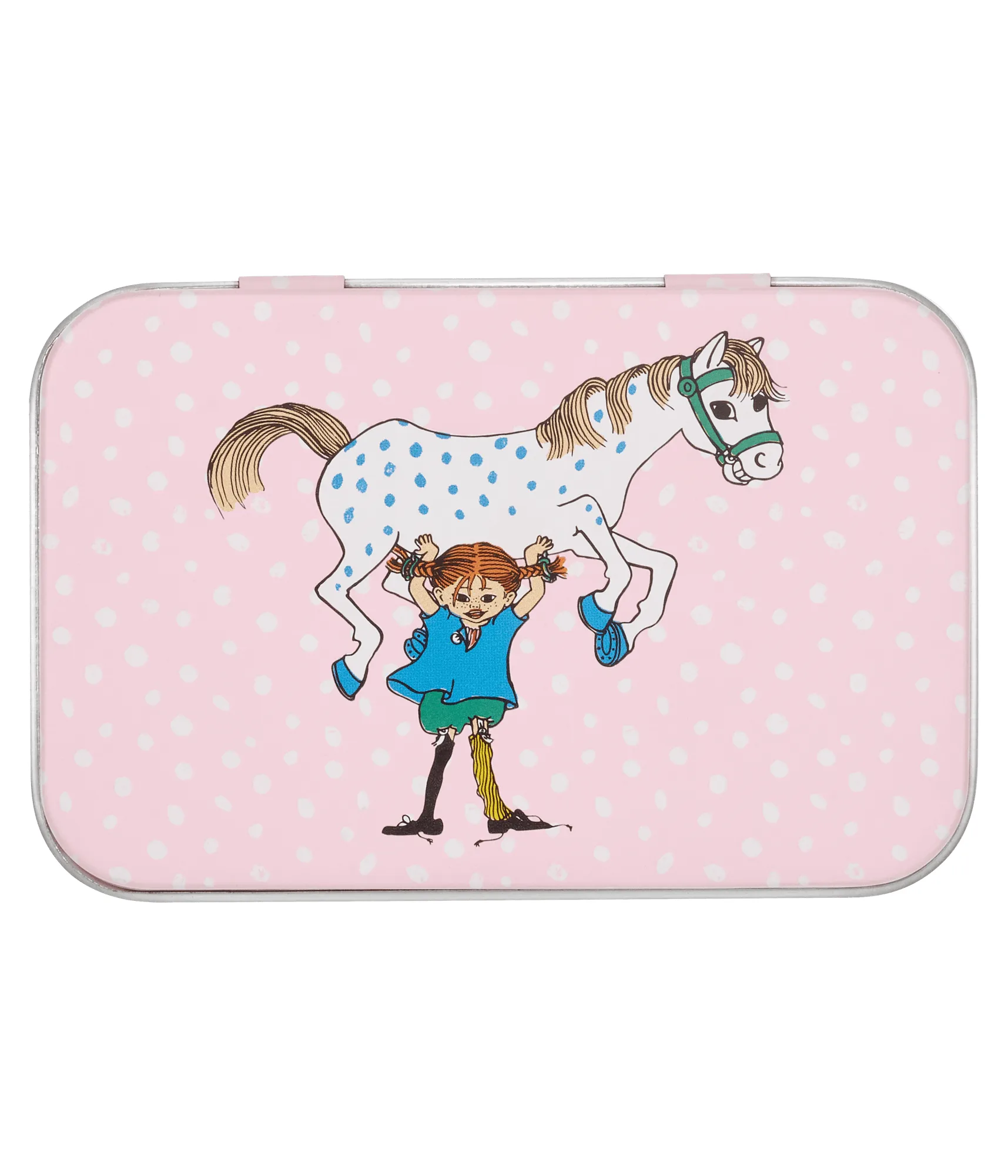 삐삐 금속 주석 10x6.5x3cm, Pippi and the Horse Muurla | 뮬라
